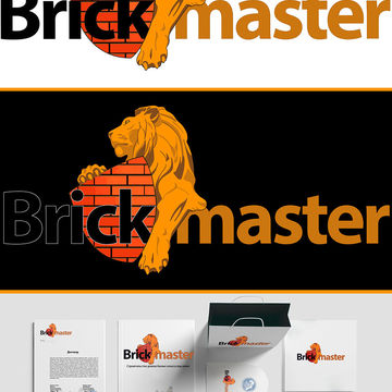 Превью логотипа для строительной компании Brickmaster