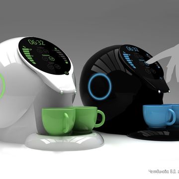 Дизайн и визуализация дизайна кофеварки