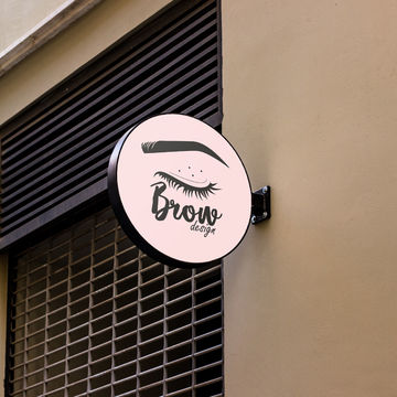 Визуализация логотипа для мастера бровиста