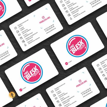 Визитки и фирменный стиль для клининговой компании