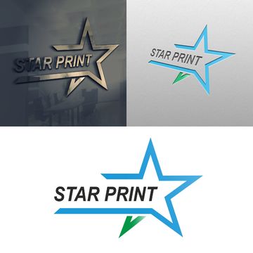 Логотип для сервиса по продаже и ремонту принтеров &laquo;Star Print&raquo;