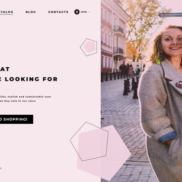 Дизайн сайта для интернет-магазина