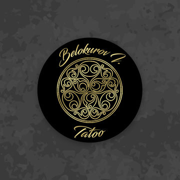 Логотип и наклейка для татуировщика