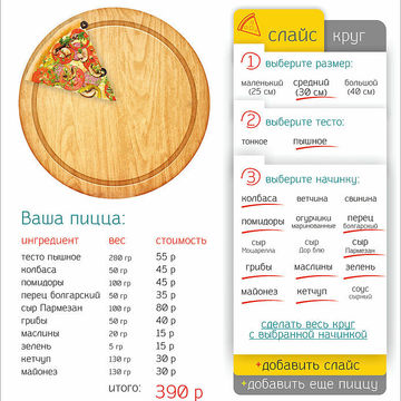Генератор пиццы