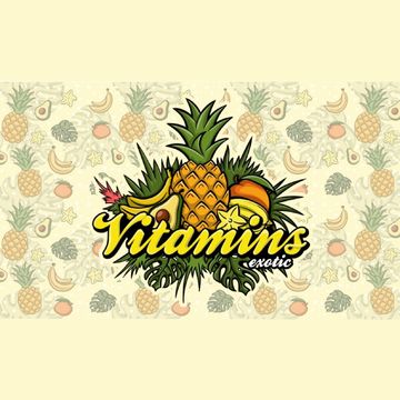 Логотип и паттерн для Exotic Vitamins