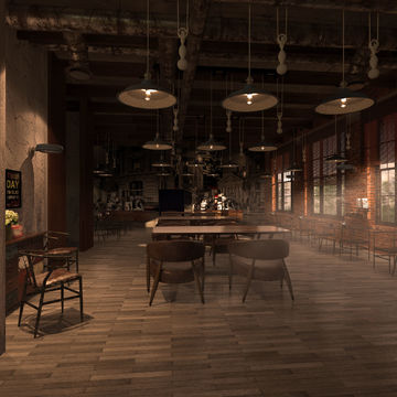 Дизайн интерьер ресторана Shafran