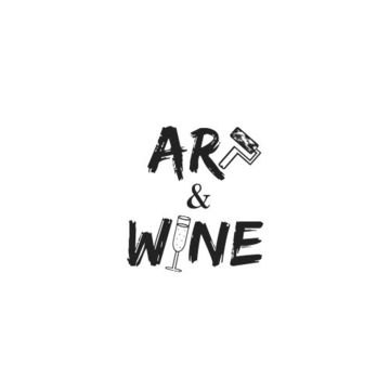 Лого, студия рисования, ЧБ вариант