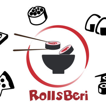 Обложка группы ВК, доставка суши