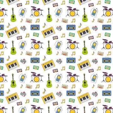 паттерн на тему музыки