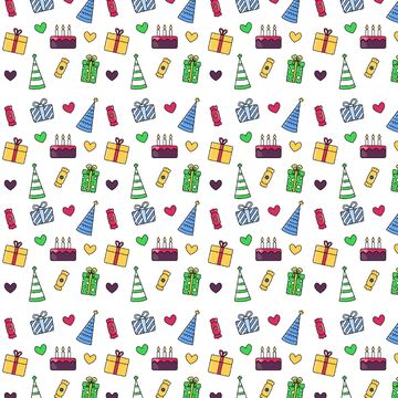 паттерн на тему дня рождения
