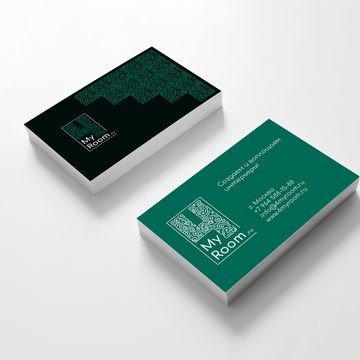 визитки для студии дизайна интерьера &laquo;4myroom&raquo;