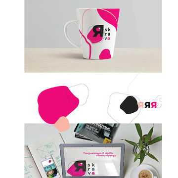 Логотип и айдентика для рекламного агентства YASKRAVA