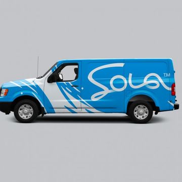 Брендирование авто водной компании SOLA