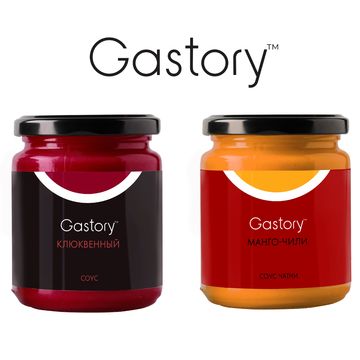 Логотип и этикетка для соусов Gastory