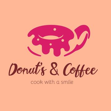 Логотип для кофейни &quot;Donat''sAndCoffee&quot;