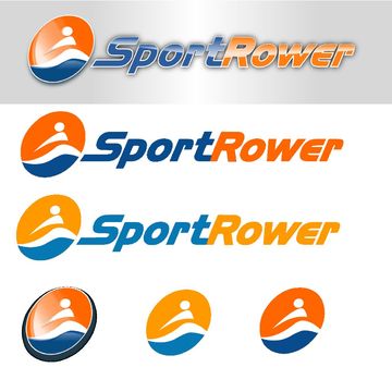 Концепция логотипа для команды по спортивной гребле