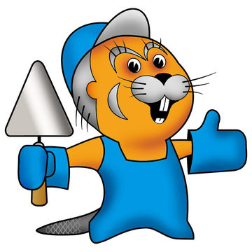 Персонаж &ndash; логотип строительной фирмы