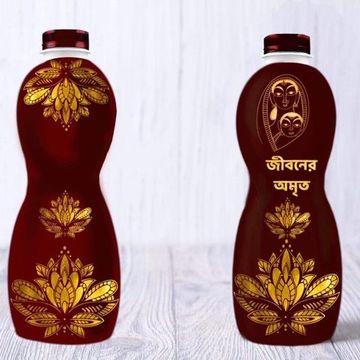 Разработка дизайна бутылки для напитков в индийском стиле