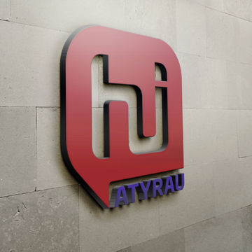 Логотип Hi Atyrau. В объеме