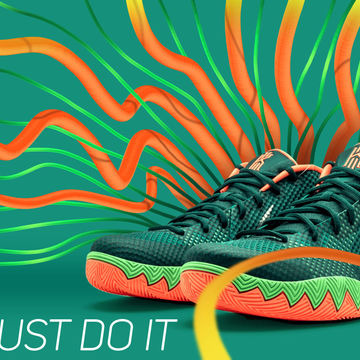 Рекламный визуал для Nike