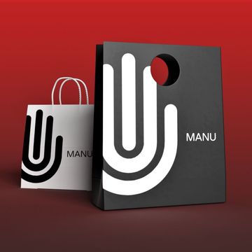 Разработка логотипа для бутика женской одежды MANU