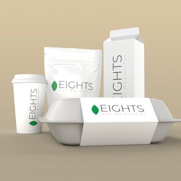Разработка логотипа для кафе здорового питания EIGHTS