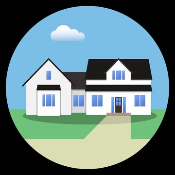logo with home