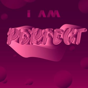 Плакат &quot;I am perfect&quot;