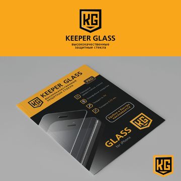 Логотип и упаковка для телефонных стёкол &quot;Keeper Glass&quot;