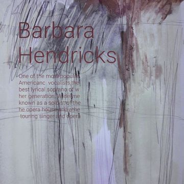 Плакат для певицы Барбары Хэндрикс