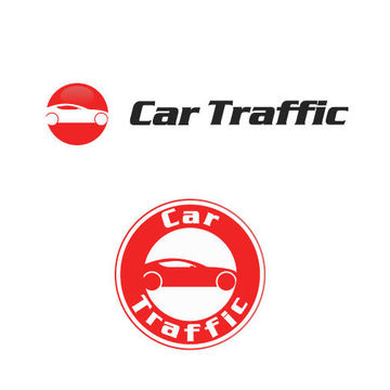 Логотип и наклейка &quot;Car Traffic&quot;