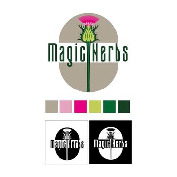 логотипа для косметических продуктов Magic Herbs