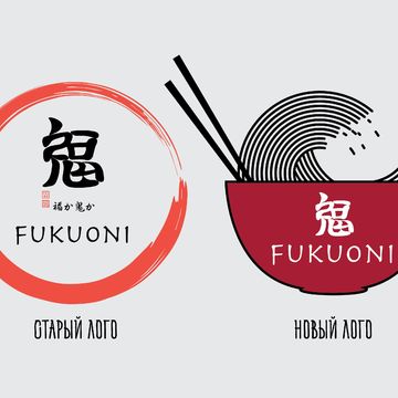 Новый лого Fukuoni для Hinomaru Noodle LLC