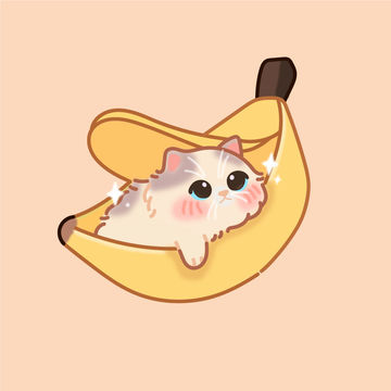 иллюстрация милого котика