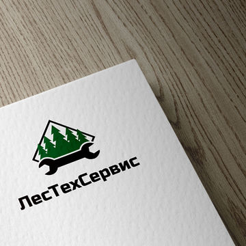Логотип ремонт лесной техники
