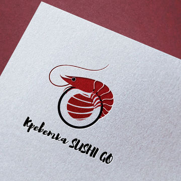 Логотип суши, роллы