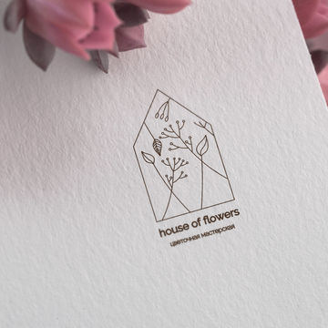 Дизайн логотипа для цветочного магазина