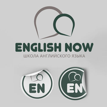 Logo for an English language school