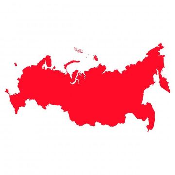 Карта России. Отрисовка в векторе