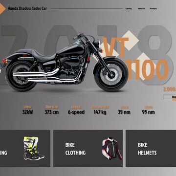Дизайн сайта мотоциклов