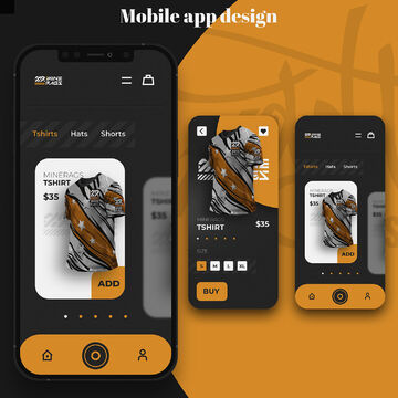 Mobile app branding design