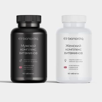 Дизайн упаковки комплексов витаминов bionordiq
