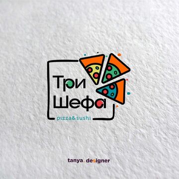 разработка логотипа для пиццерии
