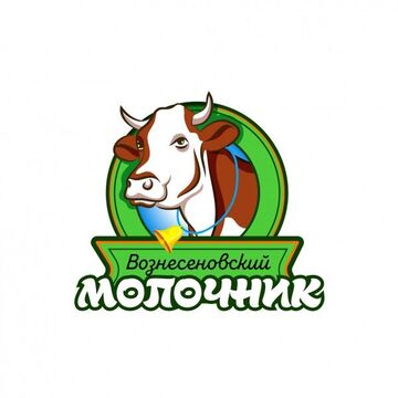 Логотип фермы &quot;Вознесеновский молочник&quot;