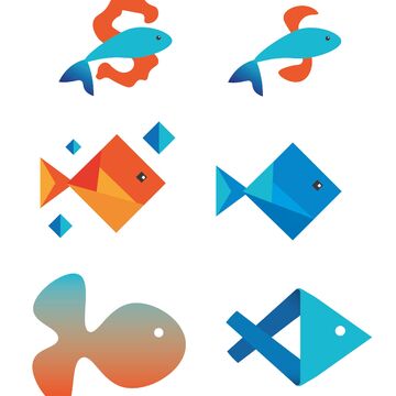 Логотипы в виде рыб