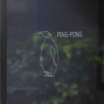 Логотип пингвин-понг