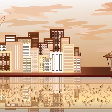 Иллюстрация "Пряничный город"