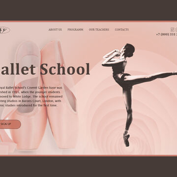 Первый экран балетной школы