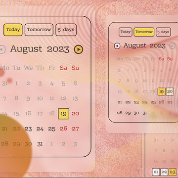 Презентация интерактивного календаря для одного сайта