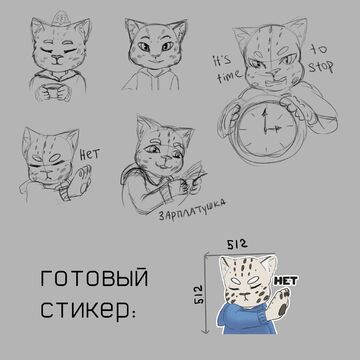 Разработка маскота для банка и стикеры для телеграма с ним